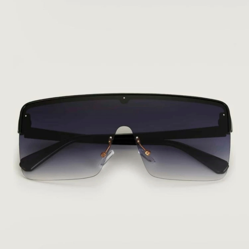 👑OVERSIZE RIMLESS STYLE SUNGLASSES - Picture 3 of 3